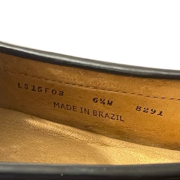 Peter Millar Navy blue white loafers shoes flats 6.5 Cut Out Preppy Resort Beach - Picture 8 of 10